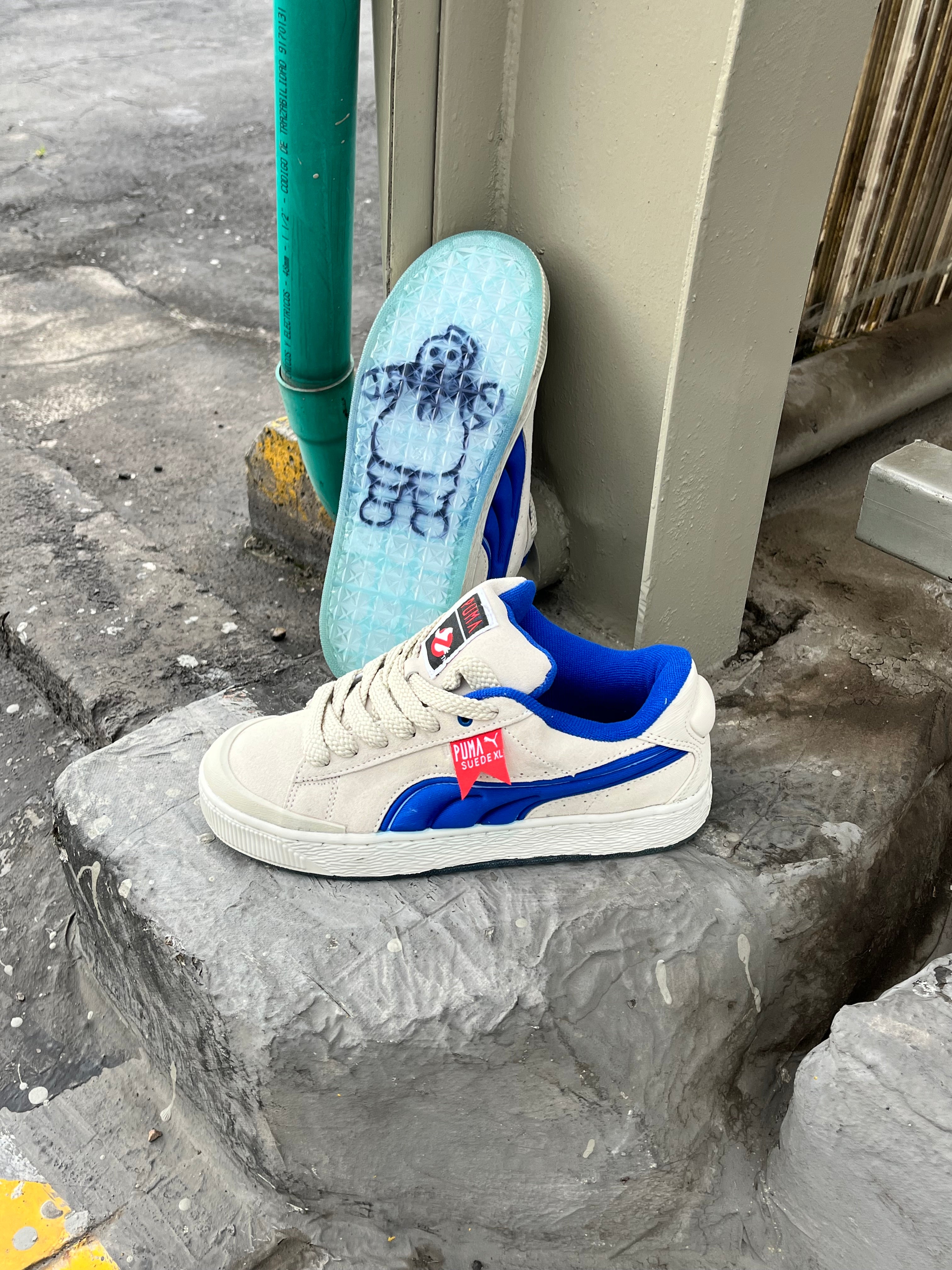 Puma Suede Xl Ghostbusters Stay Puft Marshmallow